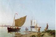 unknow artist, Seascape, boats, ships and warships. 01